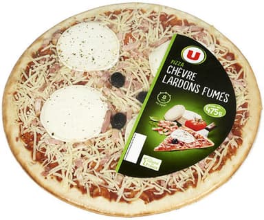 Pizza chèvre lardons fumés