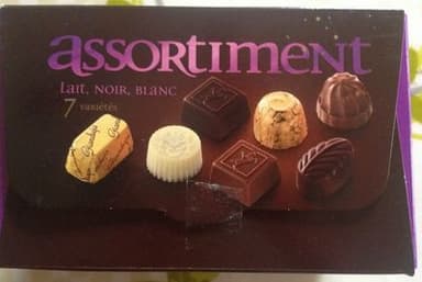 Assortiment lait, noir, blanc - 7 variétés