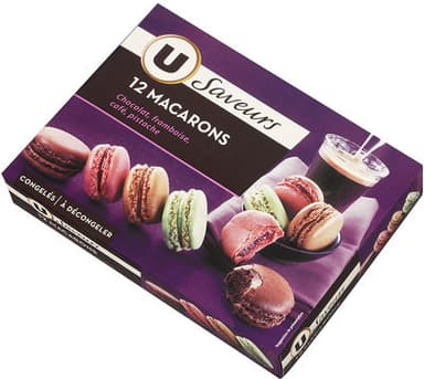 Macarons framboise, café, pistache et chocolat